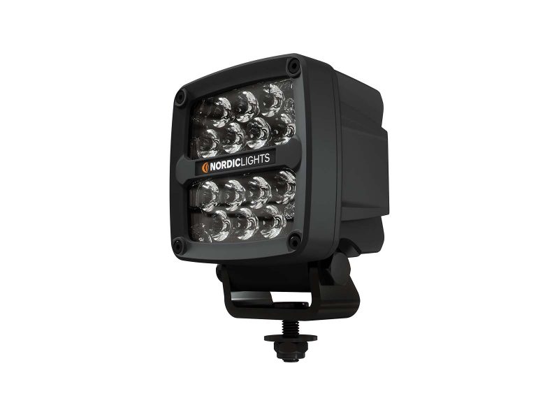 Scorpius PRO N445 Work Light Unlit Angle View with Nordic Lights Logo