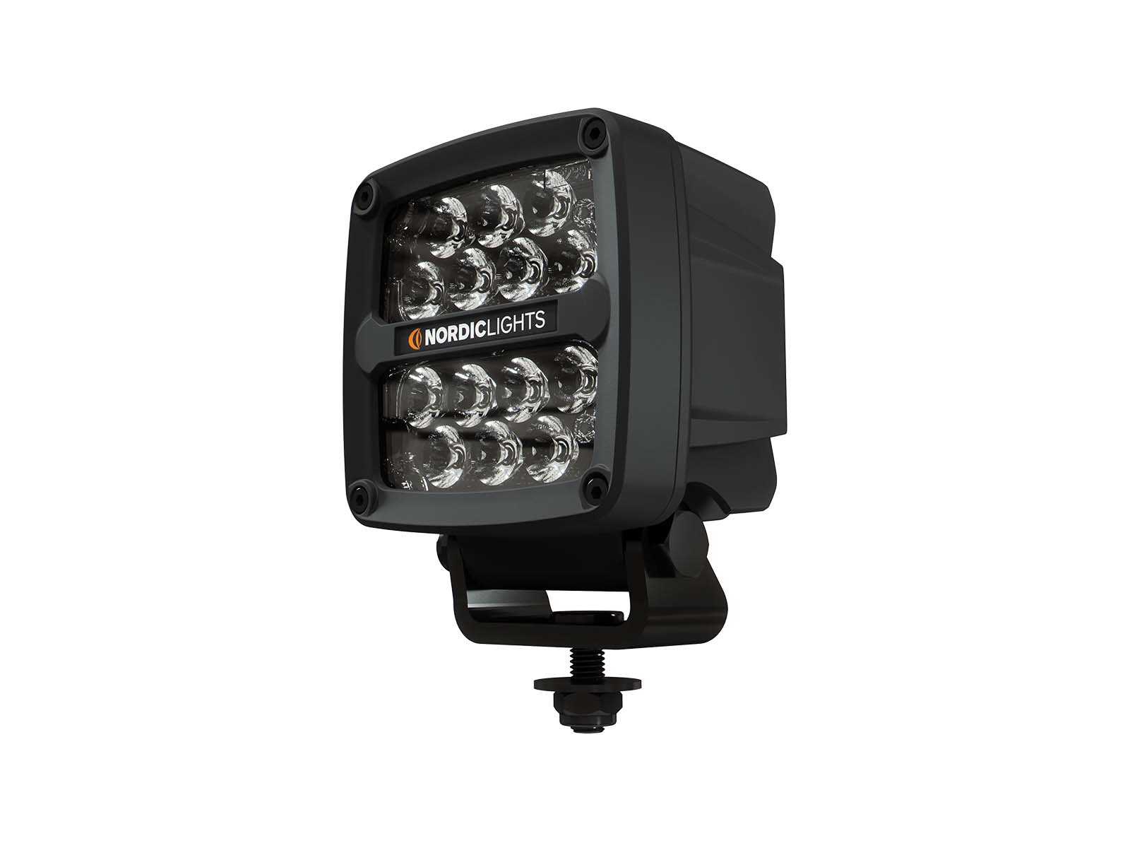 Scorpius PRO N445 Work Light Unlit Angle View with Nordic Lights Logo
