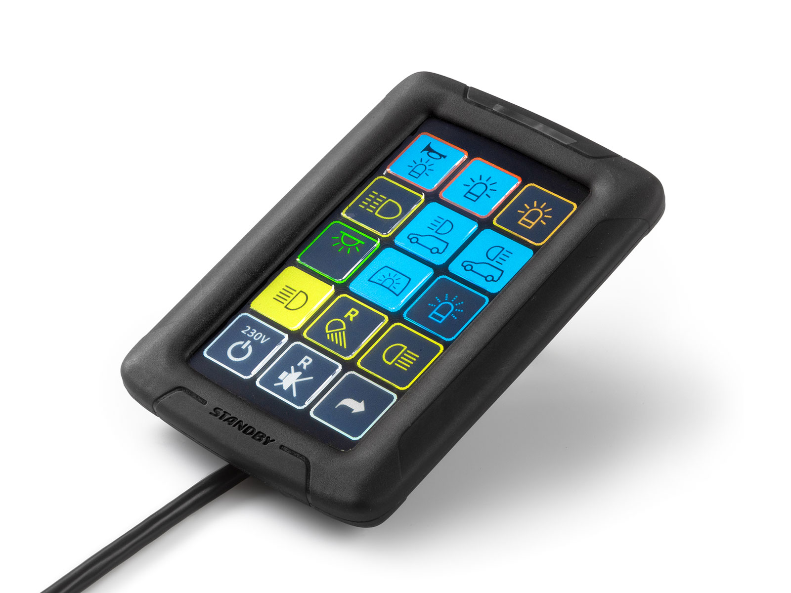 T4 Touch Panel Buttons 2 Angle View