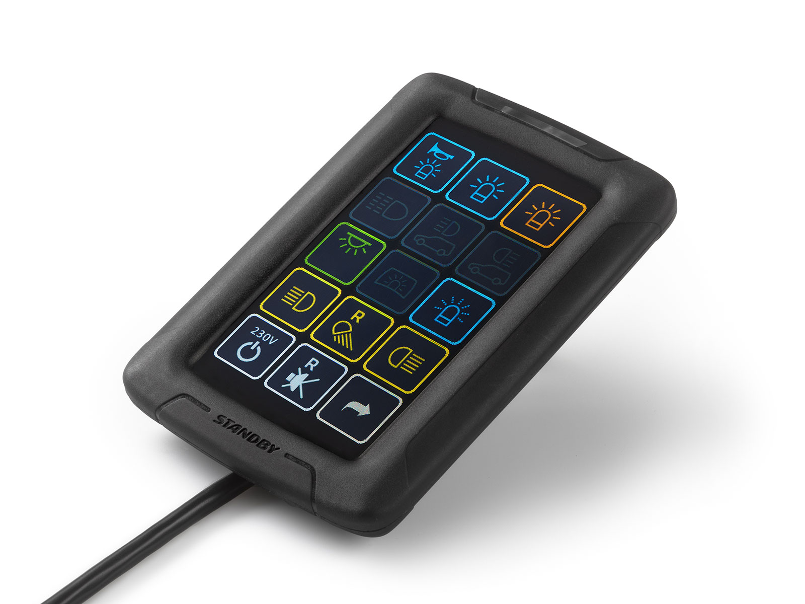 T4 Touch Panel Buttons Angle View