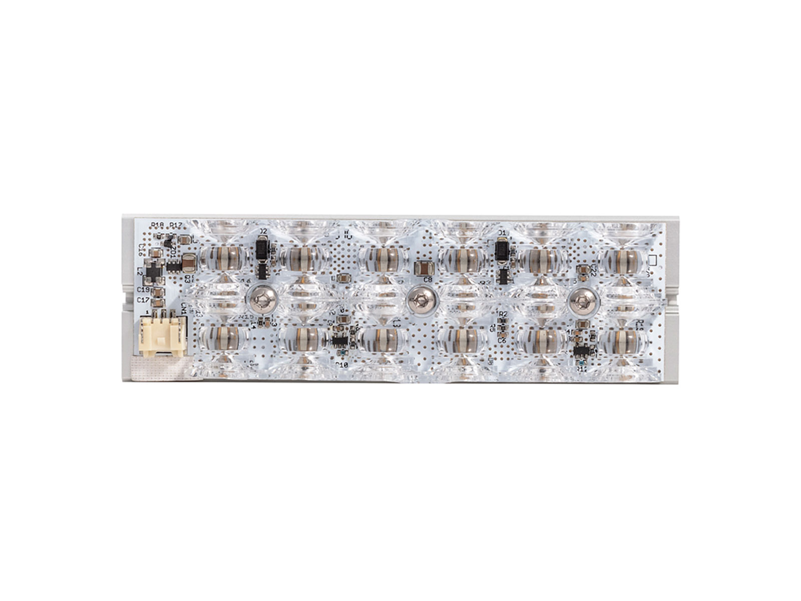 L51 12-LED 123×37 Blue Flare Unlit Front View