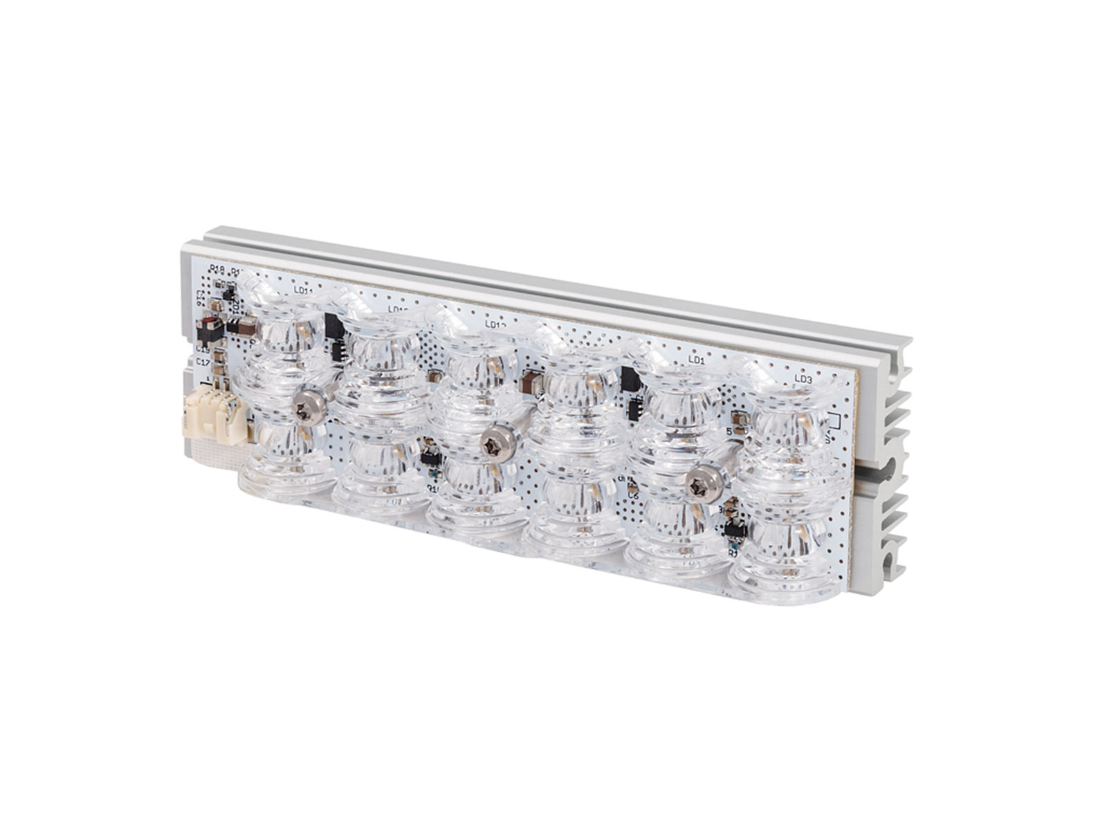 L51 12-LED 123×37 Blue Flare Unlit Angle View