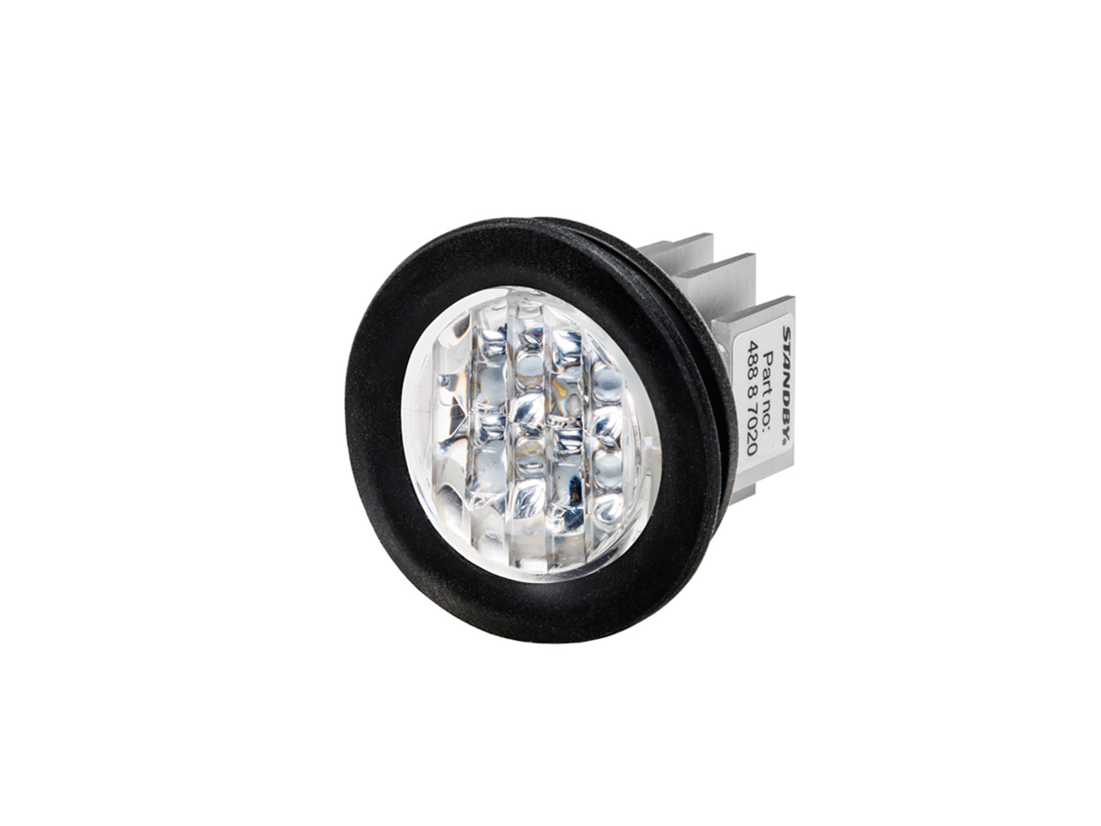 L88 Lamp Blue Unlit Angle View with Grommet