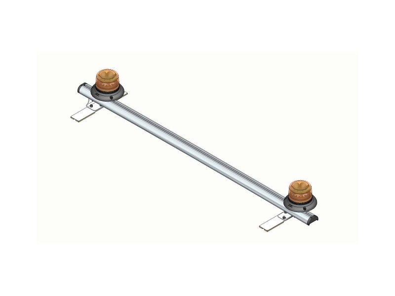 Signalling Bar with 2 Rotating Gyroled Beacons Only Illustration