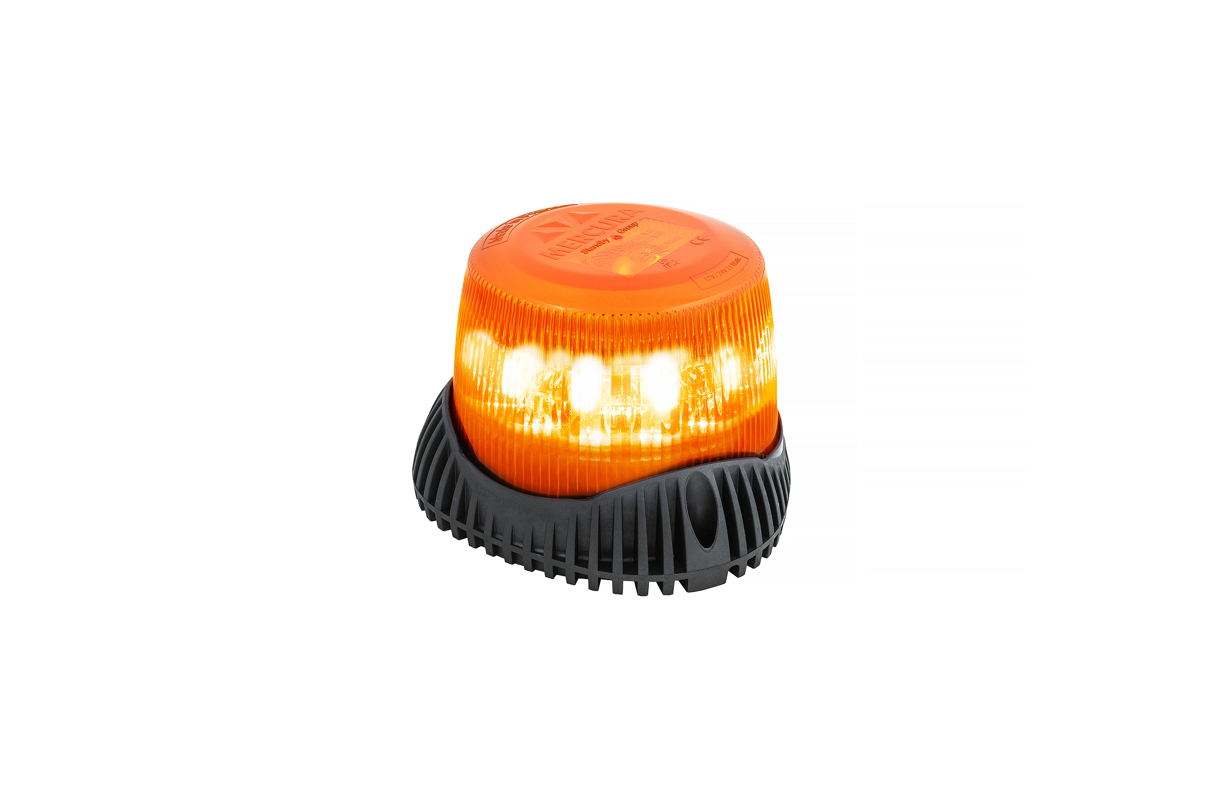 Gyrophare à LED Gyroled M80 sur hampe orange