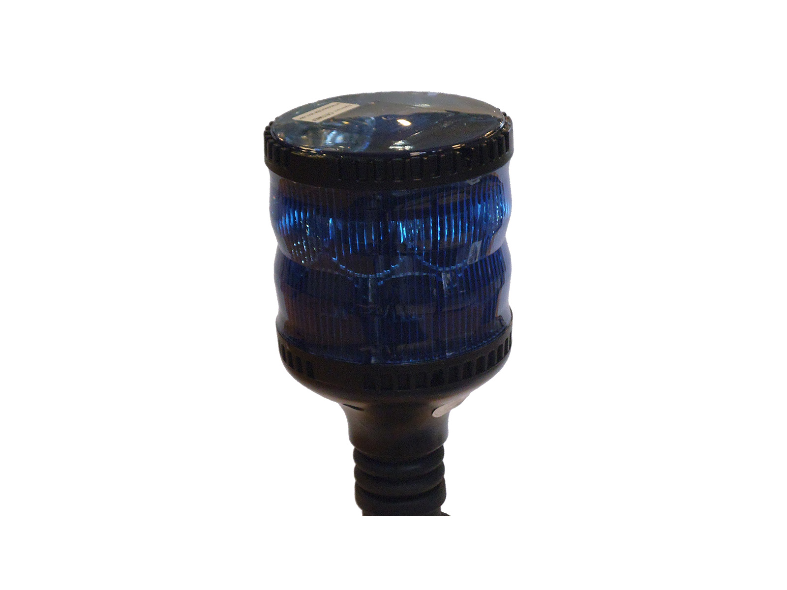Gyrophare bleu hivernage classe 2 sur hampe