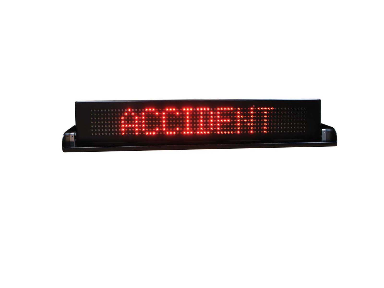 Panneau à message variable PMV autonome relevable avec affichage accident