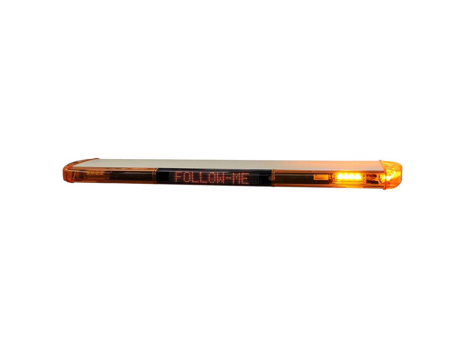 Rampe de signalisation lumineuse pour aéroport VEGA orange avec panneau à message FOLLOW ME