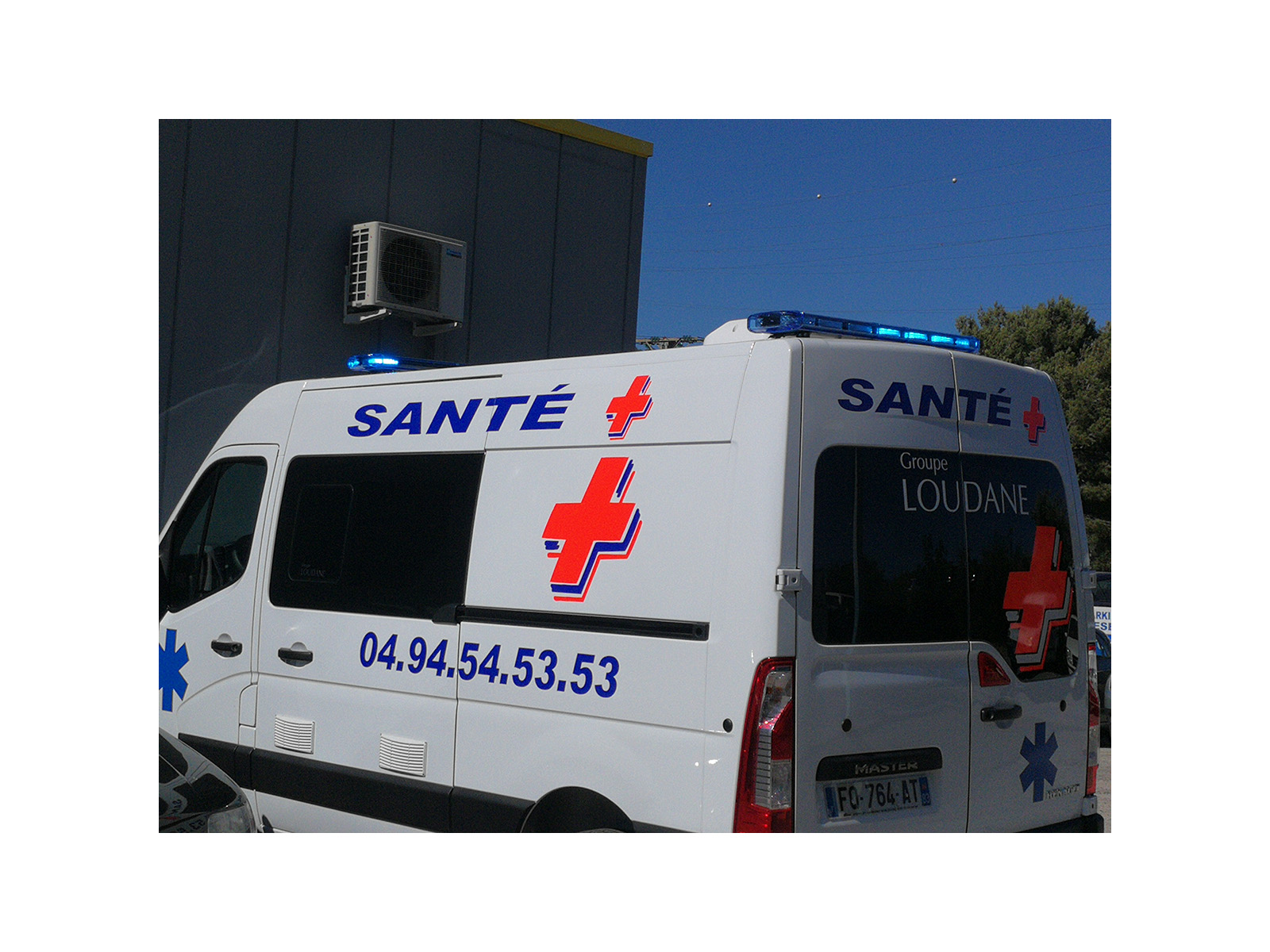 Rampe VEGA sans sirène bleu ambulance