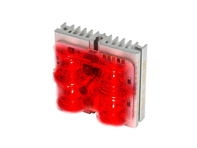 L51 4-LED 46×42 Punainen
