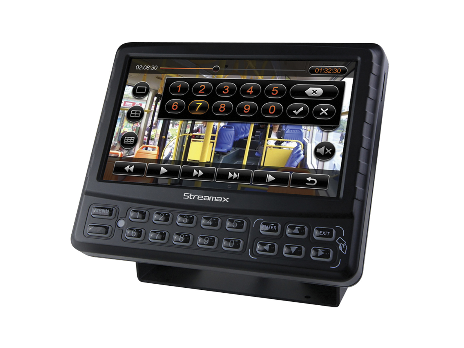 Dash Mounted 7" Colour LCD Touch Screen Monitor Screen On