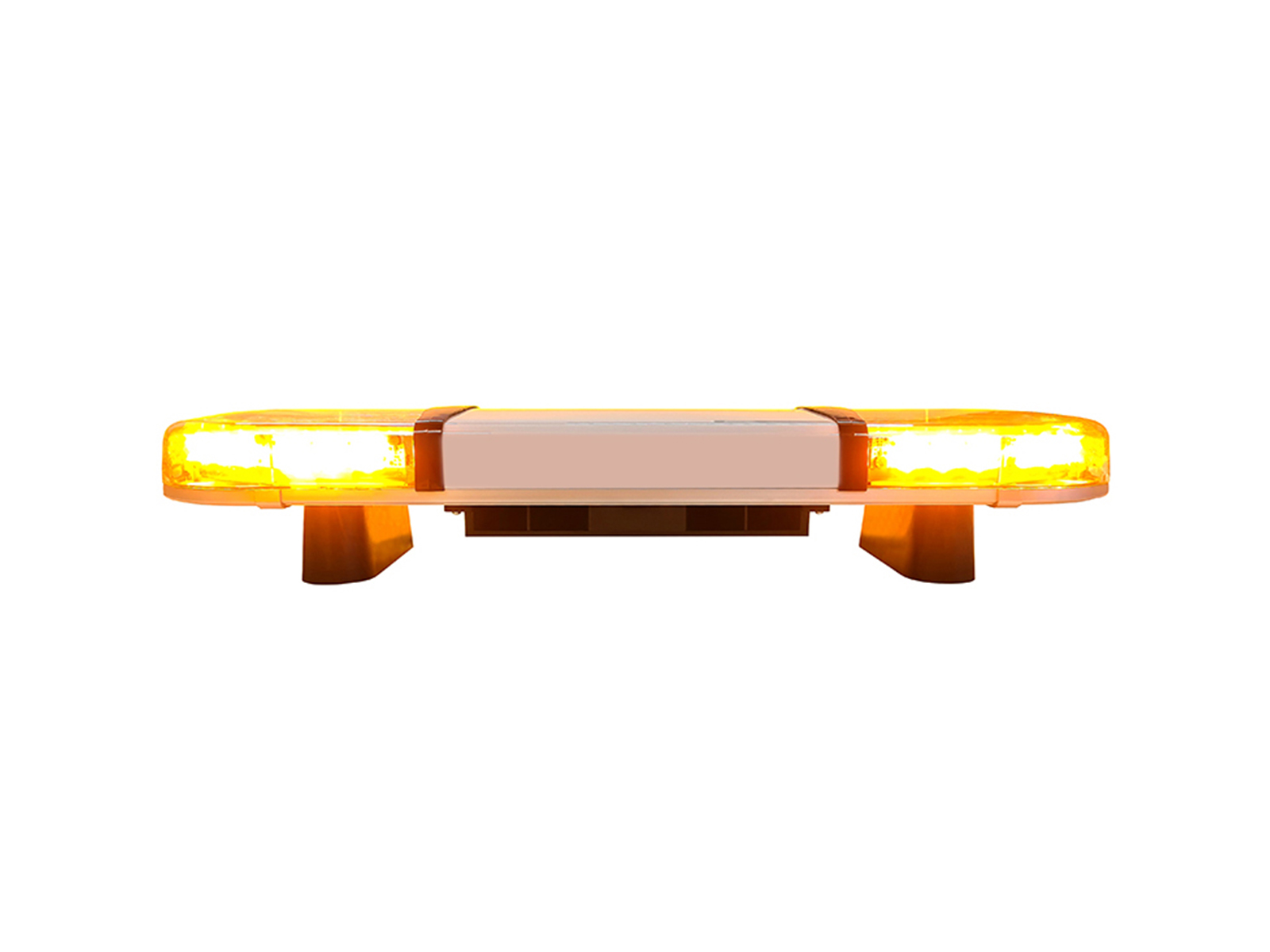 Hurricane PA Lightbar with 60 Watt Speaker Driver Front View Lit No Livery