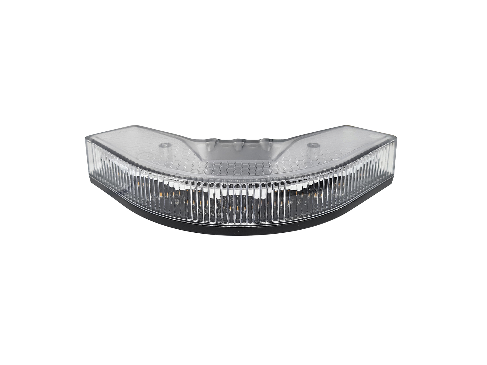 Clear Lens OV9 Corner LED Module Unlit with Cable Front View No Cable