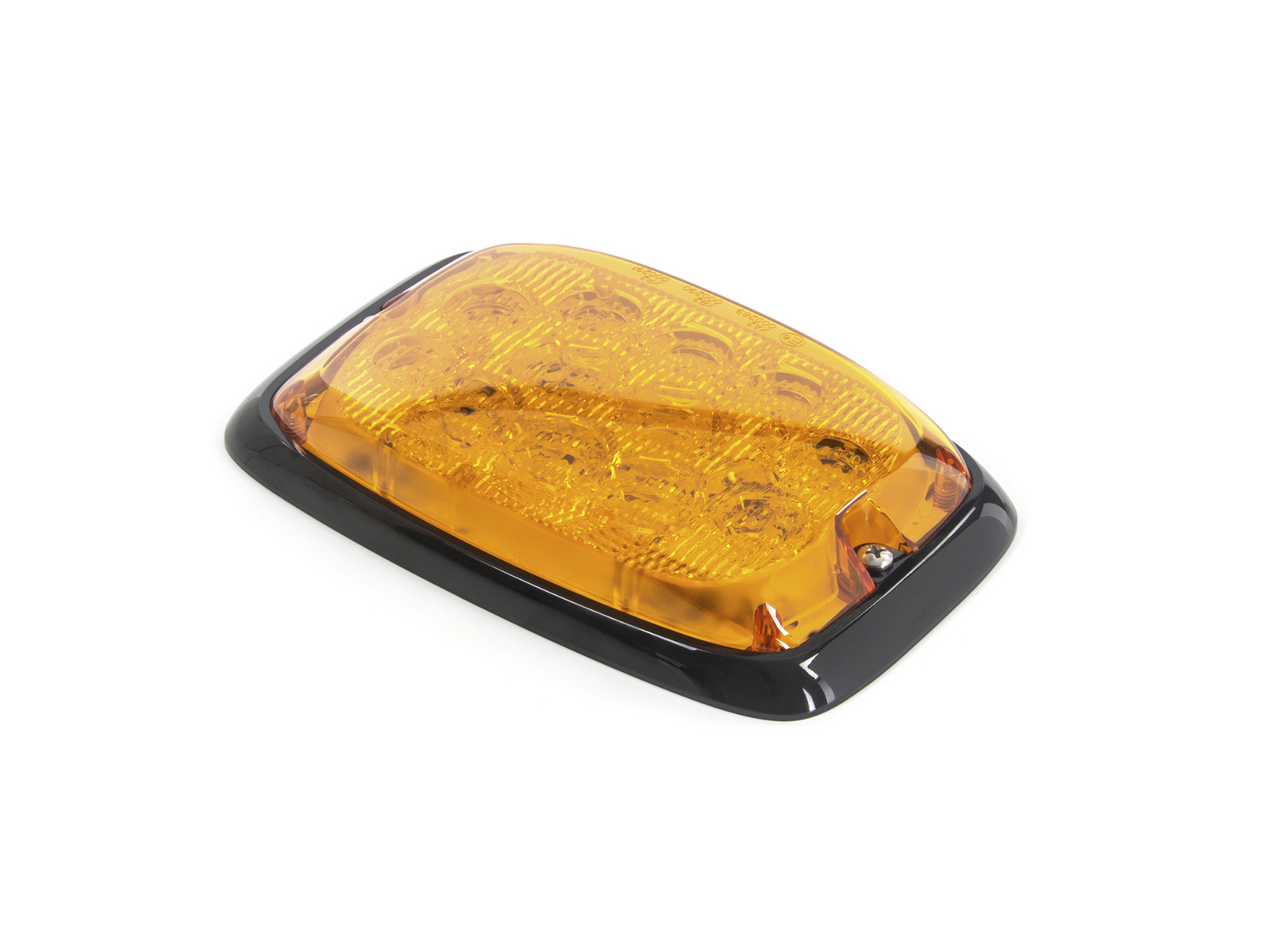 R6 Responder Series 12-LED Coloured Lens Module Amber Lens Unlit Angle View