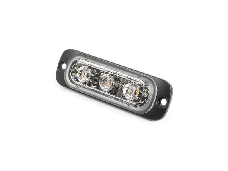 Super Thin Horizontal 3-LED Single Colour Module Unlit Angle View