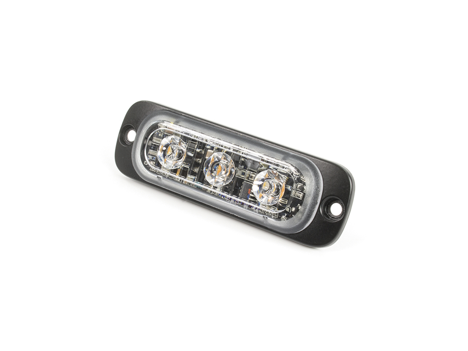 Super Thin Horizontal 3-LED Single Colour Module Unlit Angle View