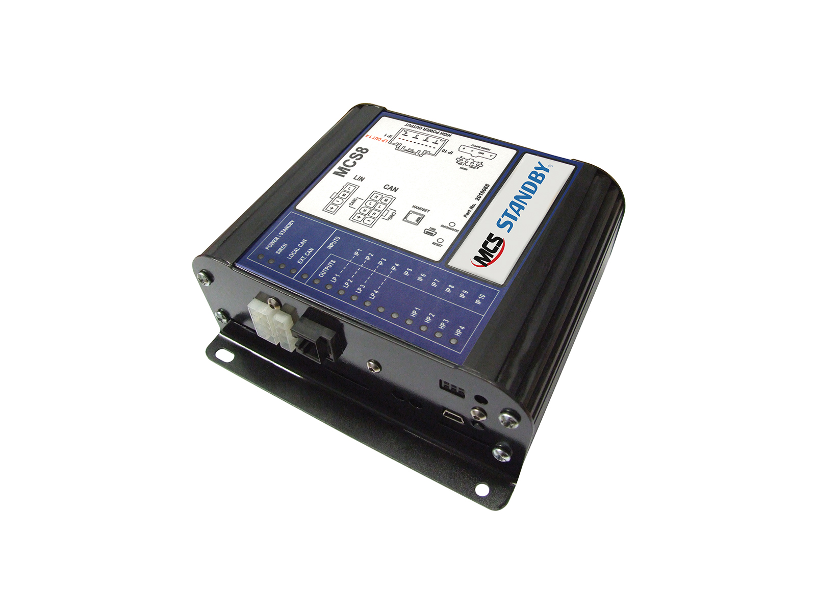 MCS-8 Universal Controller Angle View with Standby Logo